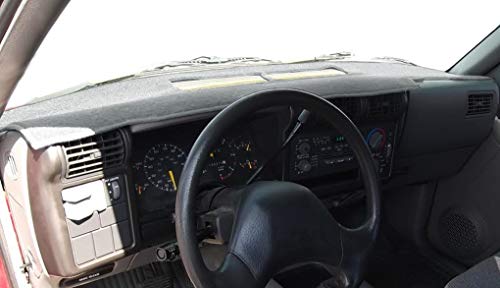 Yiz Dash Cover Mat Custom Fit for 1994-1997 Chevrolet Chevy S10 Blazer/GMC Jimmy Sonoma/96-97 Olds Oldsmobile Bravada,Dashboard Cover Pad Carpet (94-97 Dark Gray) J34