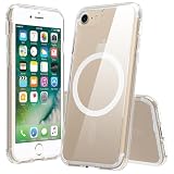 FanTEK Phone Case Compatible with iPhone SE 2nd 2020 and 3rd 2022 Generation/iPhone 7 / iPhone 8 4.7 Inch, Magnetic Clear Case Protective Bumper Hard Back Cover