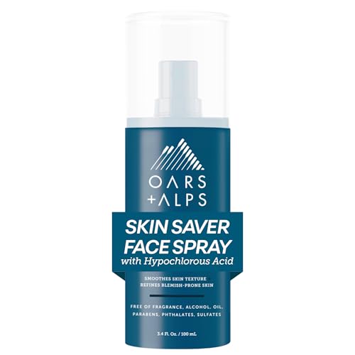Oars + Alps Hypochlorous Acid Spray for Face, Skin Saver, 3.4oz