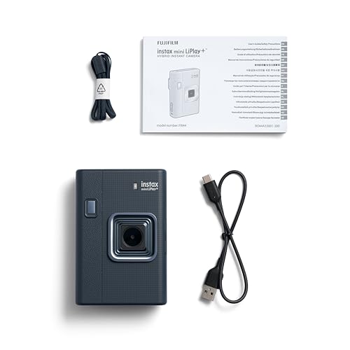 富士フイルム(FUJIFILM) チェキ インスタントカメラ/スマホプリンター instax mini LiPlay PLUS INS LIPLAY PLUS BLUE VN