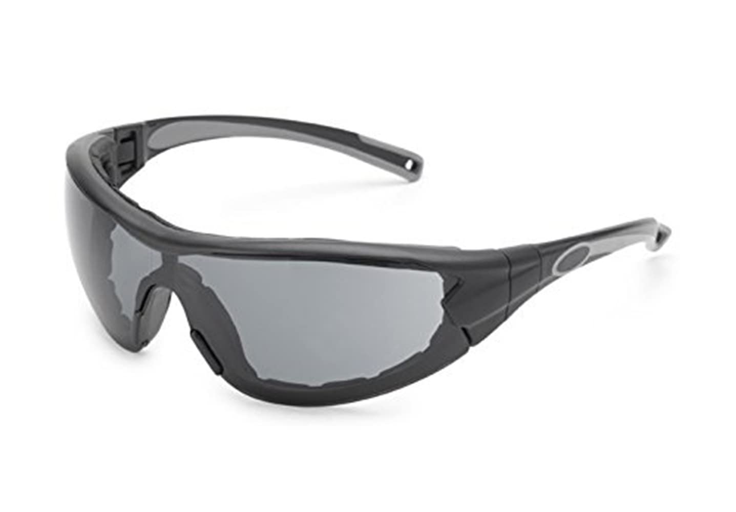 Gateway Safety 21GBX8 Swap Wraparound Hybrid Eye Safety Glasses/Goggles, FX3 Premium Anti-Fog Lens, Black Frame with Foam Edge, Regular, Gray