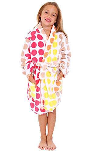 Simplicity Boys Cover Up Girls Printed Beach Cover Up Fuzzy Cover Up Beachwear, Muti Dot1, 7-9 Years #TOP2