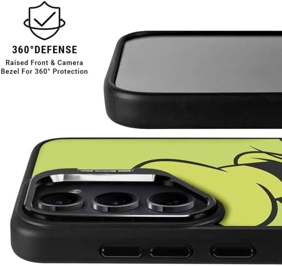 Skinit Kickstand Phone Case Compatible with Galaxy S24 FE - Officially Licensed Disney Friends Goofy Up Close Design
