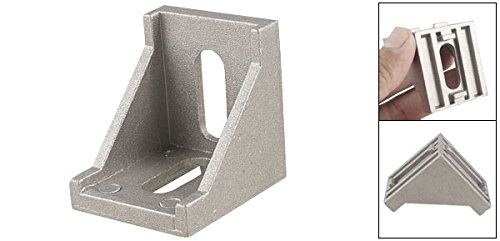 Sourcingmap Furniture Door Fastener 90 Degree Alloy Angle Bracket, Silver Tone - Image 3