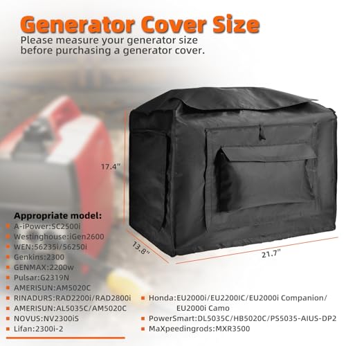 image for Joramoy Generator Cover While Running,Opened Double-layer 600D Portabl