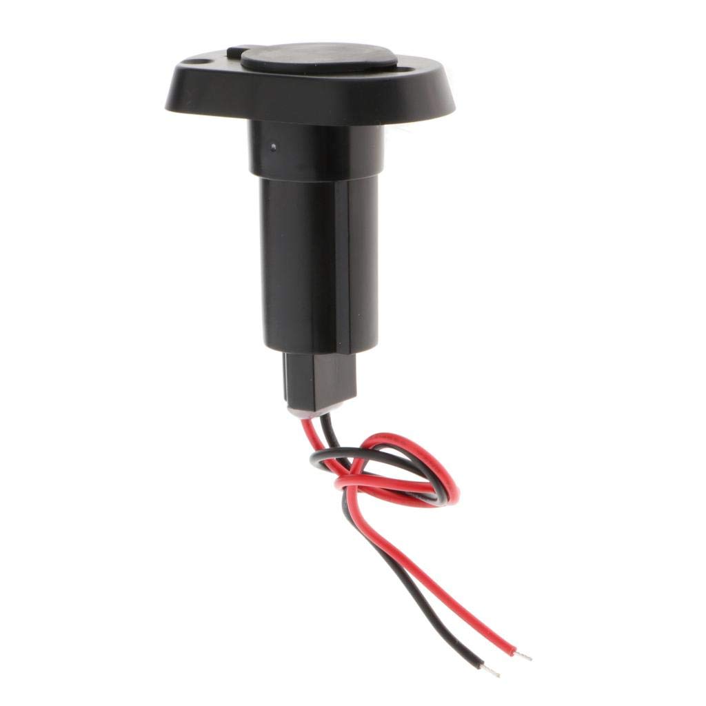 ATORSE Marine Boat 2-Prong Stern Light Top Socket Plug-in Base Round snap-on cover-image-37
