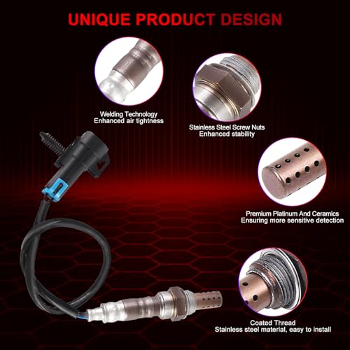 Pack de 4 sensores de oxígeno compatible para autos miniatura 2