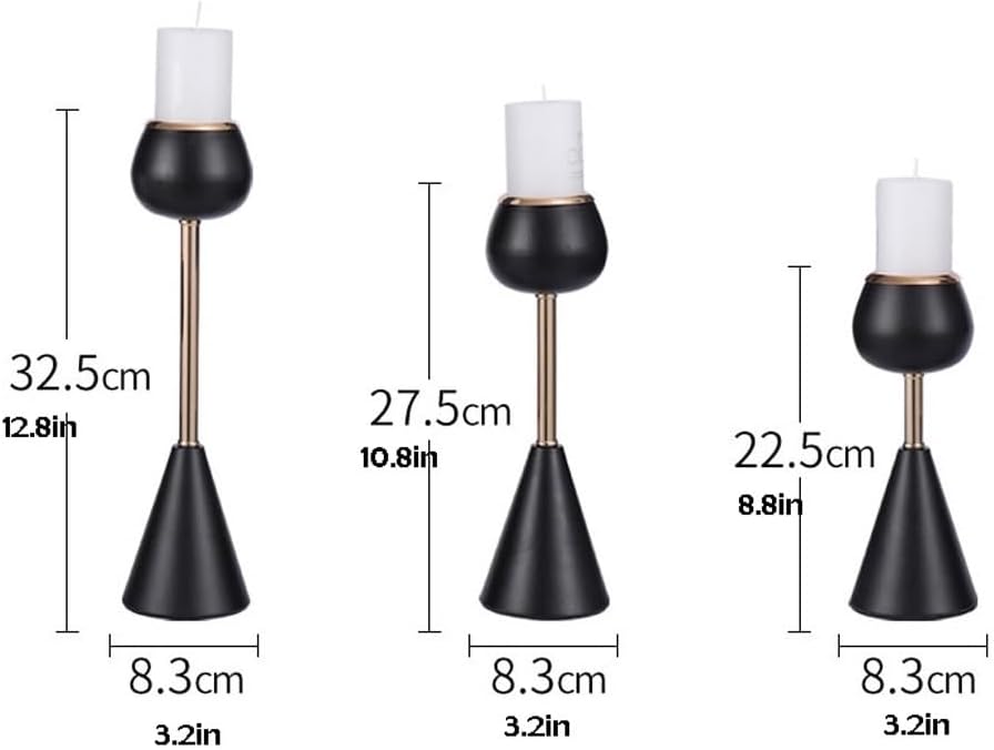 candle-holder Iron Candle Holder Ornaments Candlelight Dinner Props Simple Household Dining Table Candle Holder Decoration candlestick(C)