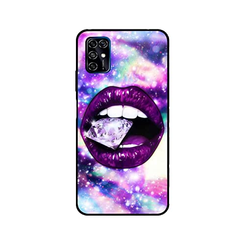 Compatible with ZTE Blade V20 Smart/V2020 Smart Case,Purple Galaxy Lip ...