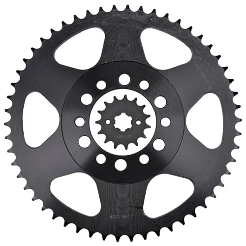 Pignons Moto Avant Arrière 14T 54T 428 pour Yamaha TW125 TW200