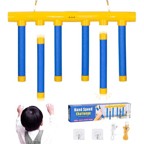 Reflex Drop Sticks Challenge Game, 2026 Upgrade Hand Eye Coordination Training Toy, Hand Speed...