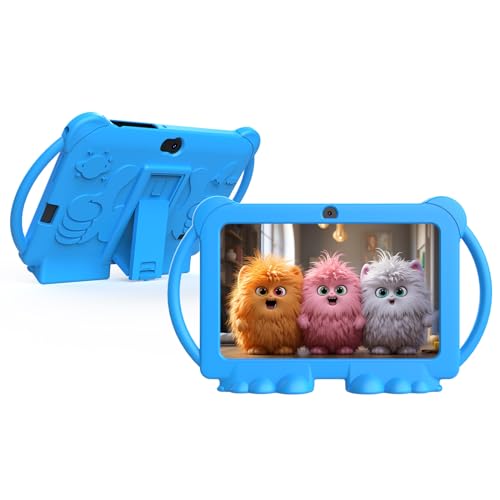 Image of Kids Tablet 7 inch for Boys Girls Android Tablets for Kids, 4GB RAM 32GB ROM Toddler Tablet, WIFI Bluetooth, Safety Eye IPS Screen, Parental Control, Dual Camera Shockproof Case for Educational Games