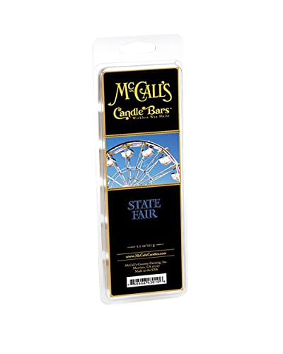 Image of McCall's Candles | State Fair | Scented Wax Melt | Caramel Apple, Pie Crust, Cinnamon & Nutmeg | 6-Piece Break-Apart Bar | 12-24 Hours Per Wedge | Poured in the USA | 5.5 oz