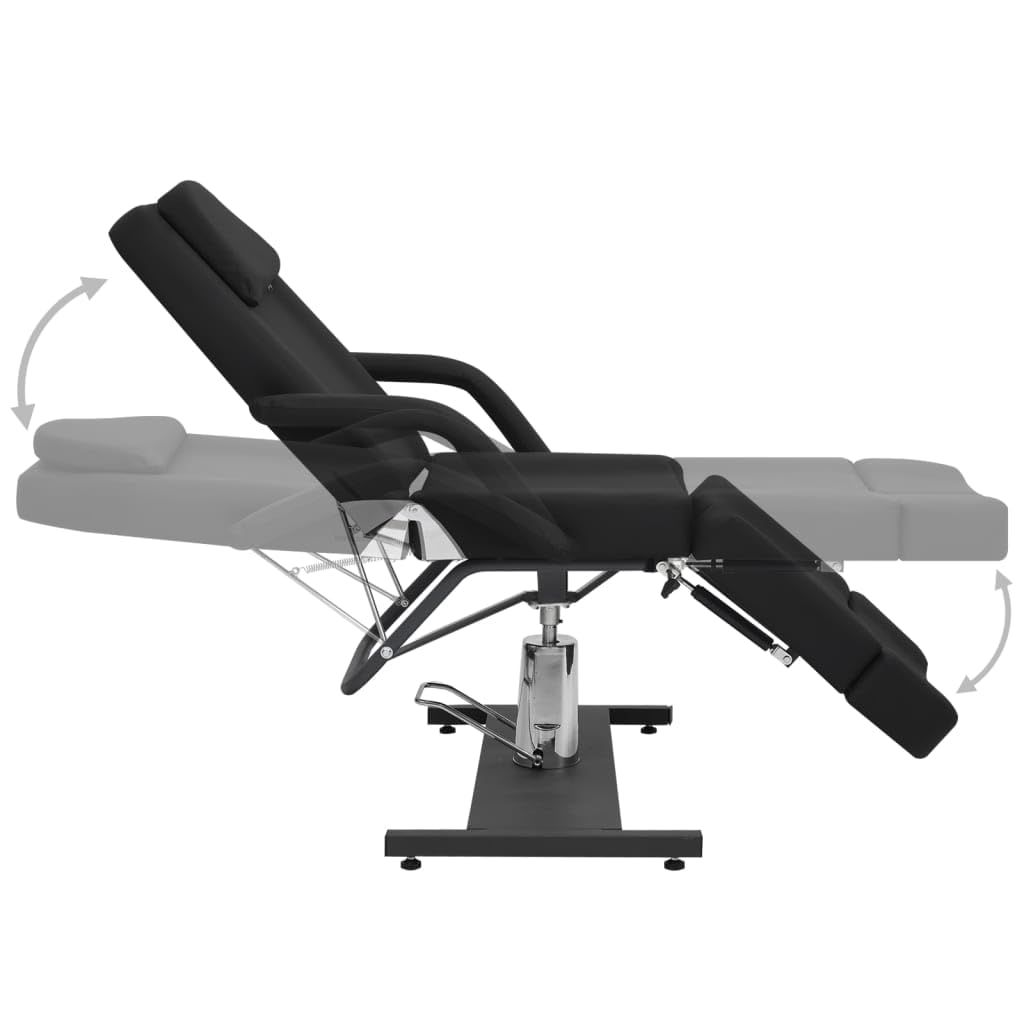 Generisch Kosmetikstuhl Kunstleder Schwarz 180x62x78 cm,Gesundheit & Schönheit,Körperpflege,Massage & Entspannung,Massagestühle,47.95KG,110268