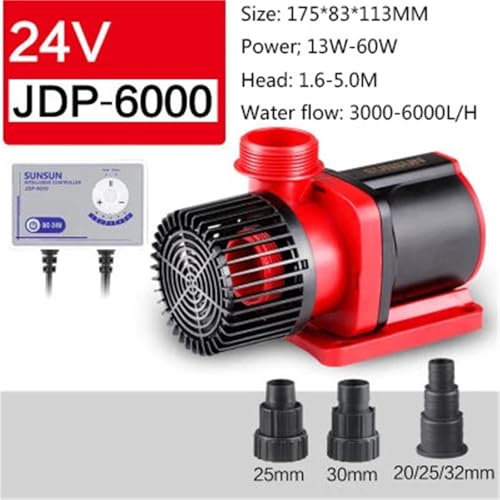 Pompe à eau CC JDP-6000 contrôlable par WiFi pour la circulation de l'aquarium - 6