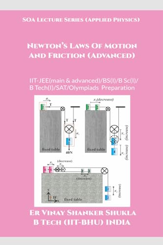 SOA Lecture Series (Applied Physics) Newton's Laws Of Motion And Friction (Advanced): IIT-JEE(main & advanced)/KVPY/NTSE/SAT Sub