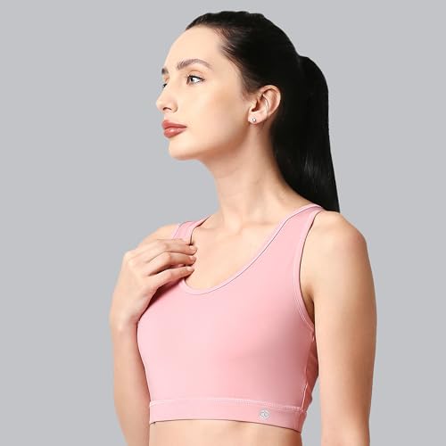 Image of SOIE Women's Medium Impact Quick Dry Padded Racerback Printed Athleisure Sports Bra