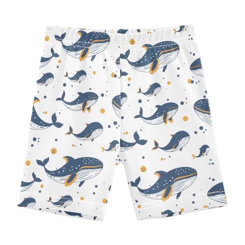 Many Whale Girls Shorts Elastic Waist Sports Shorts Girls Leggings Pants for 4-10 Years