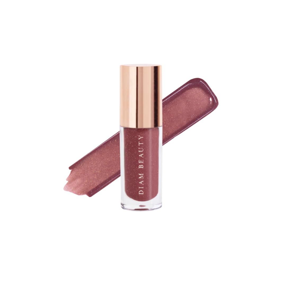 Diam Beauty Love Potion Lip Oil, Lip Gloss for Women - Long Lasting, Glittery, Natural Organic Lip Makeup, Unique Lip Gloss Formula - Milkshake (5ml)