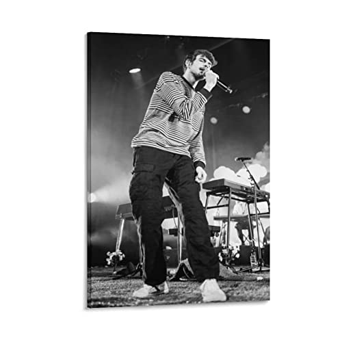 Poster orange Rex 17 sur toile idée cadeau design 50 x 75 cm