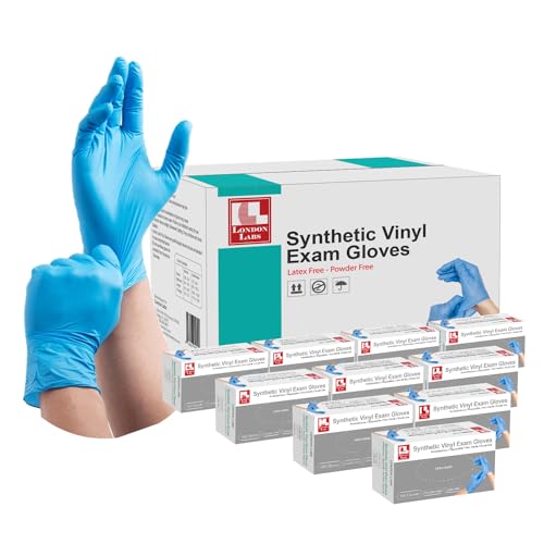 London Labs Synthetic Vinyl Exam Gloves (1000, Small)