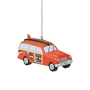 FOCO Miami Hurricanes NCAA Station Wagon Ornament