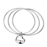 1 X Fashion Women Jewelry Solid 925 Sterling Silver Dolphin Bangle Bracelet Gift