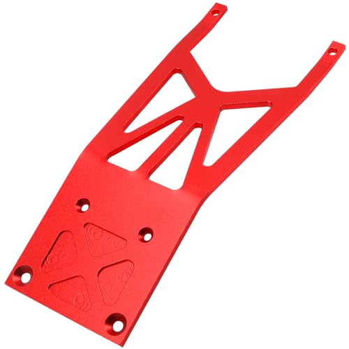 Image of Aluminum Front Skid Plate Skidplate #5837 Compatible with Traxxas Slash 2WD 1 /10 RC Car Upgrade Parts (Red)