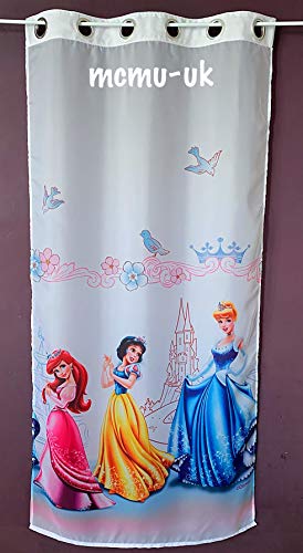 Disney Rideaux à œillets Motif princesse 75 x 150 cm