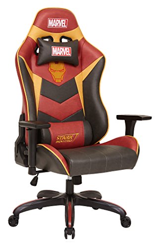 Licensed Marvel Avengers Iron Man Superhero Ergonomic High-Back Swivel  Racing Style Desk Home Office Executive Computer Video Gaming Chair