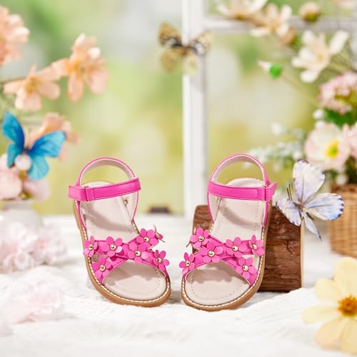 Image of Kiderence Toddler Girls Sandals Little Girls Kids Summer Shoes Toddler Sandals