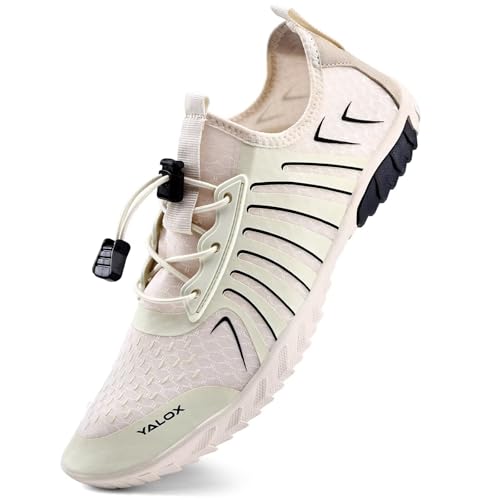 Image of YALOX Water Shoes Men's Women's Swim Shoes Outdoor Beach Barefoot Quick-Dry Aqua Pool Socks Swimming Yoga Surfing Exercise