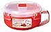 Sistema Czerwona/przezroczysta miska na owsiankę do kuchenki mikrofalowej 850 ml