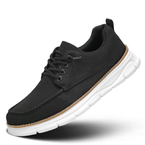 Image of Mens Casual Slip-on Loafers Shoes Non Slip Boat Shoes Sneakers Mesh Business Oxfords Work Driving Lightweight Comfortable Soft Sole Walking