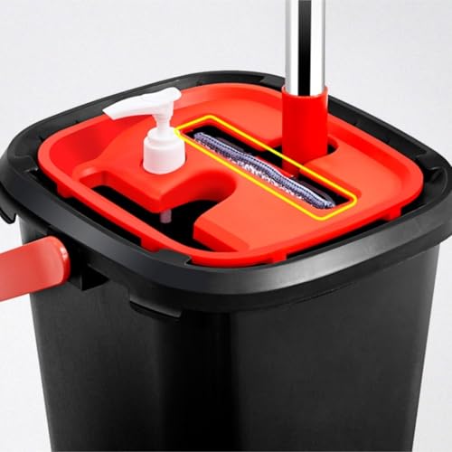 SHCHNA Bodenwischer Wischer Boden Flaches Wischmopp- Und Eimer-Set Mit Pads Für Küche Und Bad Für Hartholz-Bodenfliesen Wischer Boden Wischmop – Bild 6