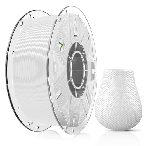 Creality PLA Filament Hyper PLA RFID 3D Printer Filament High Speed 30-600mm/s 1kg(2.2lbs) Spool Filament Support CFS Fits for K2 Plus Combo and Most 3D Printers 1.75 Filament White