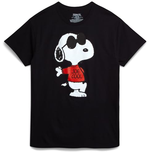 Peanuts Snoopy Womens and Mens Graphic T-Shirts - Snoopy All Over Print Crewneck Short Sleeve Unisex Tshirts for Adults