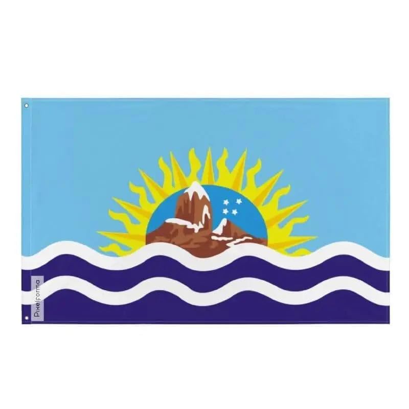 Drapeau de Santa Cruz Pixelforma en polyester résistant avec bande blanche