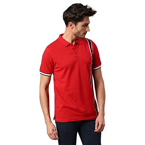 Image of Dennis Lingo Men's Slim Fit Burgundy Polo T-Shirt