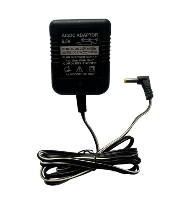 Generic 6.5V 500mA DC Power Adapter Power Supply AC Input 200-240 V for Toys- Cordless Phones- FM Radio- Other Electronic - IT Gadgets (Black)-PID58116-image-49