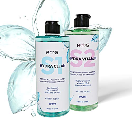 AMG Aqua Peeling Solution aqua cleaning dermabrasion facial special solutions - Hyaluronic Acid -Vitamin C, B, E hydra solutions hydra facial