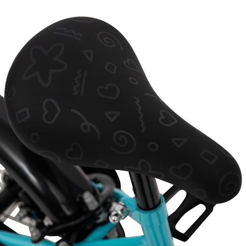 Huffy So Sweet 16" Bike - Pool Blue Removable Stabilisers, Dual Caliper Brakes, Adjustable Seat, Comfort Padded Saddle, Durable Frame, Ideal for Ages 4-6, Safe Kids’ Bicycle - Image 5