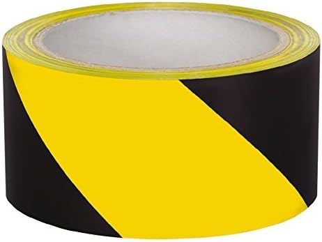 ELA's Floor Marking Tape Yellow/Black 3 Inch 72mmx25metres - 1 Roll
