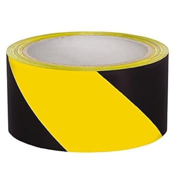 ELA's Floor Marking Tape Yellow/Black 3 Inch 72mmx25metres - 1 Roll