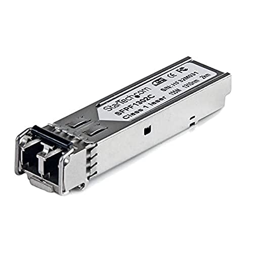 Image of StarTech Cisco GLC-FE-100FX Compatible SFP Module, 100BASE-FX (SFPF1302C) | 100Mbps Multimode Fiber Optic Transceiver, LC 2km, 1310nm, DDM Cisco ASR920, IE2000, IE4000, MMF