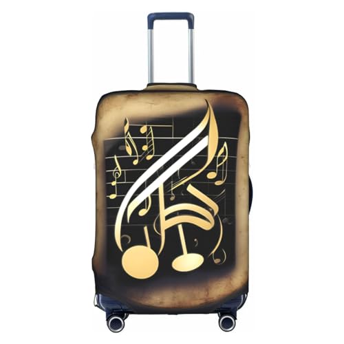 Music 1 Print Personalized Travel Luggage Cover With Zipper, Elastic Luggage Cover,For Daily Use