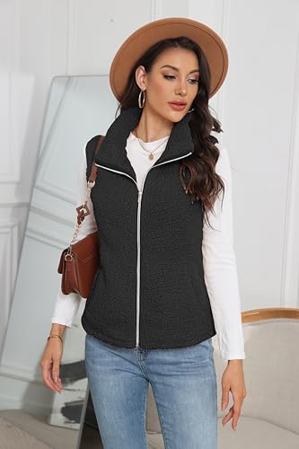 Chaleco de forro polar para mujer ideal para paseos de otoño e invierno 3