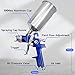 Auto Paint Spray Gun Kit: HVLP Gravity Feed Spray Gun with 1.4mm 1.7mm 2.5mm Nozzles, Air Spray Gun with 1000cc Aluminum Cup & Gauge for Auto Paint, Primer, Clear/Top Coat & Touch-Up