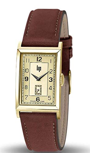 Lip Homme Analogique Quartz Montre avec Bracelet en Or 671277