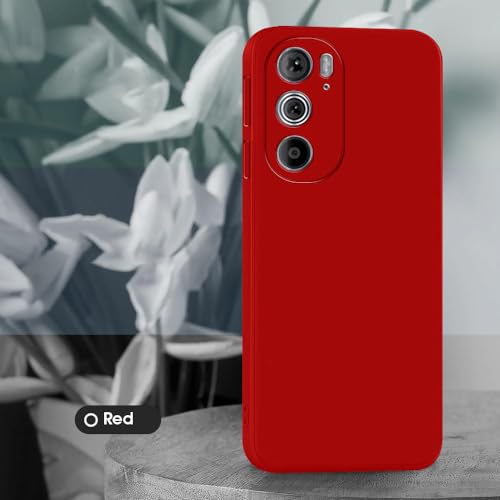 Image of Back Cover for Motorola Edge 30 Pro 5G | Full Camera Protection | Premium Liquid Silicon Case | Flexible Bumper Case for Motorola Edge 30 Pro 5G (Red)